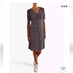 BODEN | Jemima Puff Sleeve Dress French Navy W0621 sz 6L